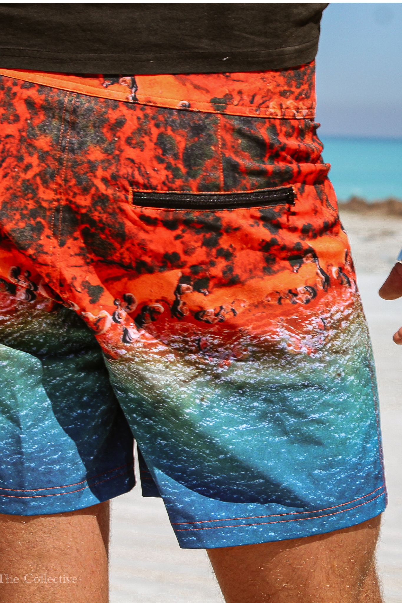 Crab Creek recycled plastic photo on boardshorts
