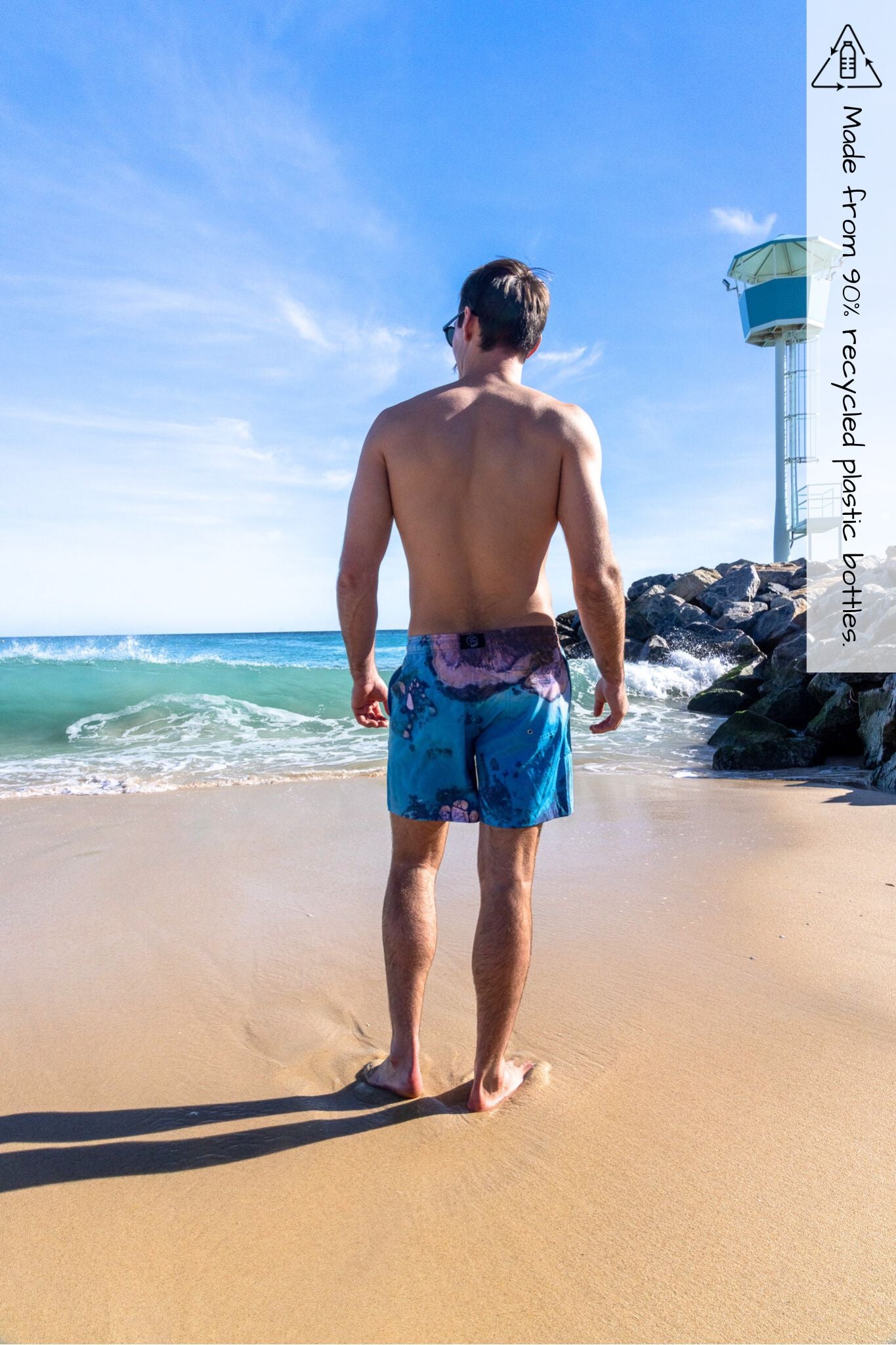 Greens Pool photo on boardshorts