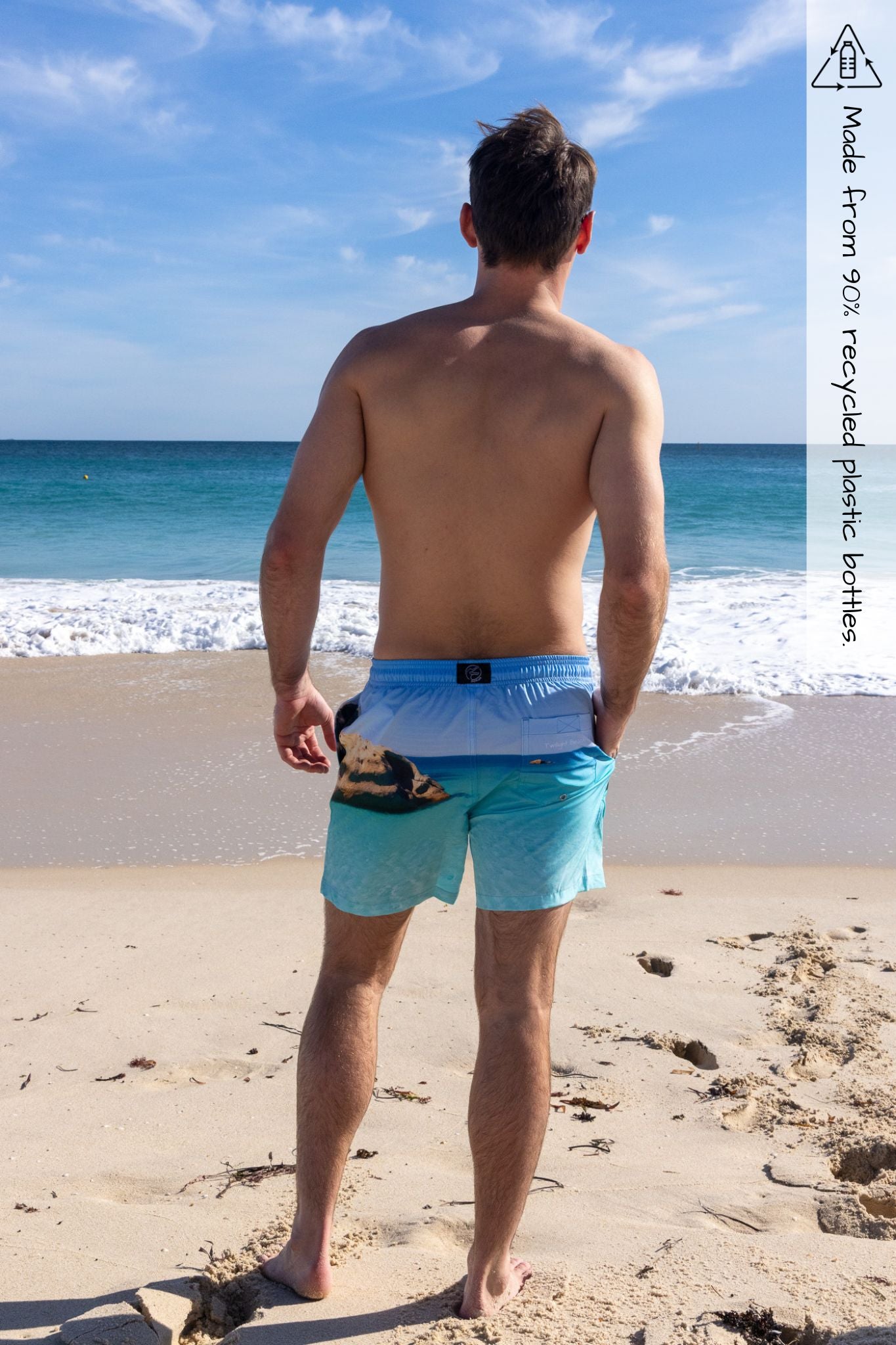 twilight Beach photo on boardshorts