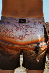 Cable beach sunset photo on boardshorts