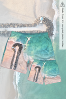 Mens and kids matching recycled boardies, City Beach, front