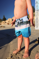 Sorus Cottesloe recycled kids boardshorts - front