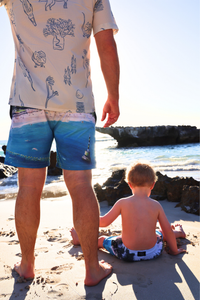 Sorus Cottesloe recycled mens boardshorts - matching mens and kids boardies