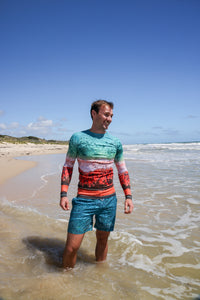 Sorus Shoreline Rashguard - James Price Point in Broome WA, front 