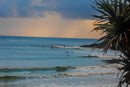 Photo of surfer line up of Noosa, inspiration for Sorus boardies