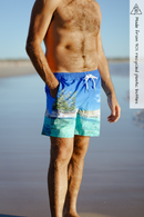 Rottnest Island photo on boardshorts 