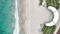 Scarborough beach photo used for boardshorts