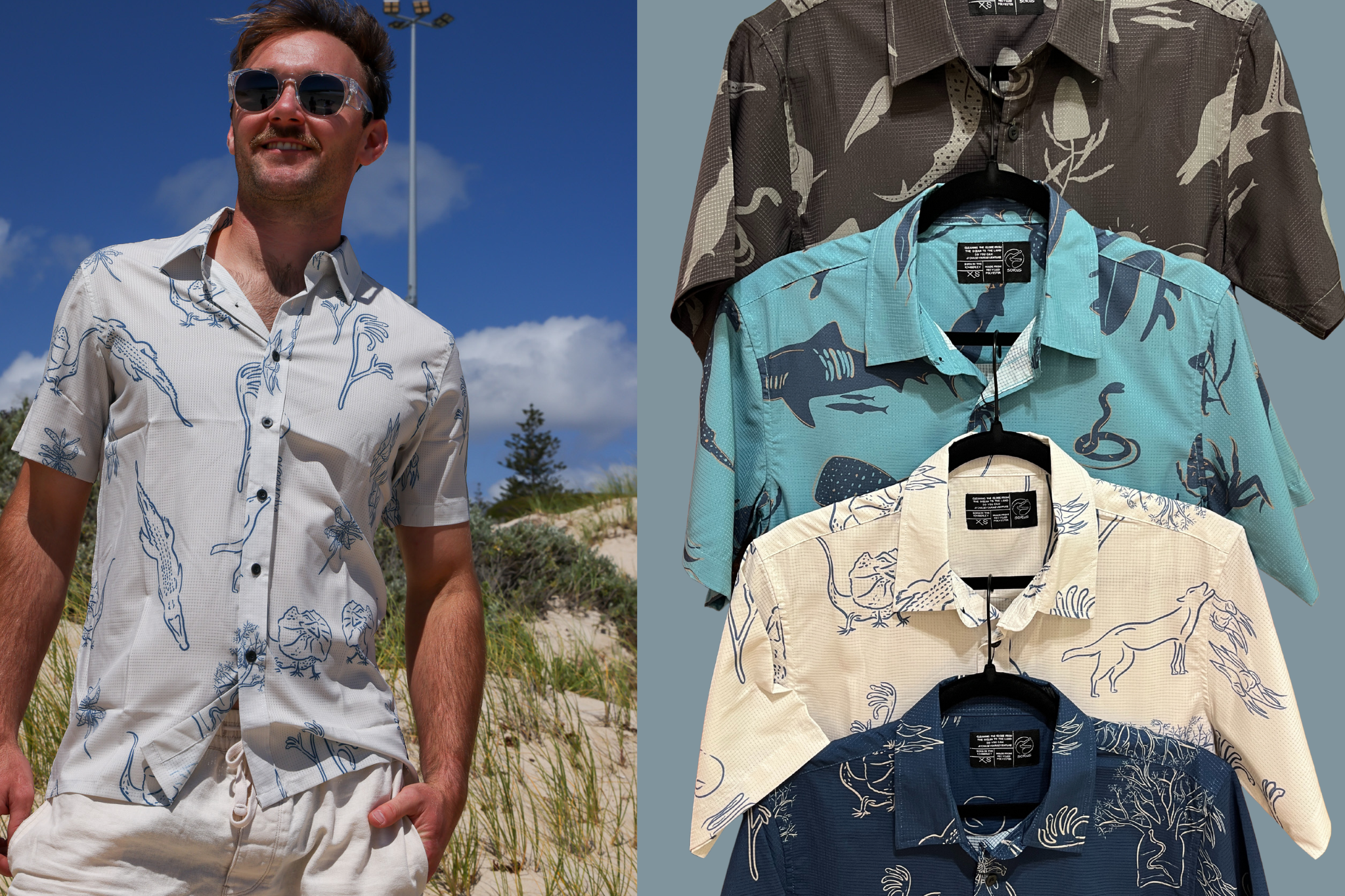All iconic shirt colour ways shown. The ultimate travel shirt