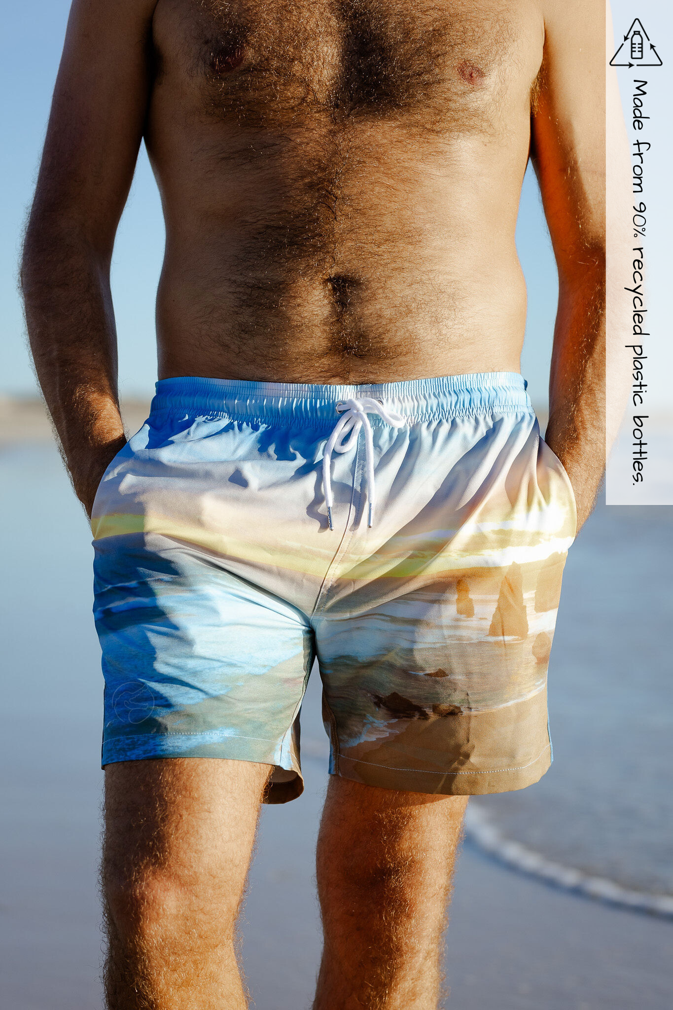 Sorus 12 Apostles recycled mens boardshorts - front 