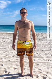 Sorus Camels on Cable Beach recycled mens boardshorts - front 
