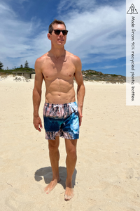 Sorus Canal Rocks recycled mens boardshorts - front 