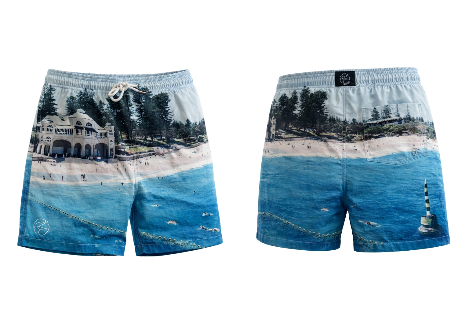Sorus Cottesloe II recycled mens boardshorts - ghost view 