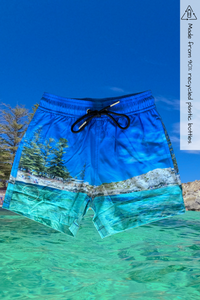 Sorus kids Rottnest Island recycled boardshorts - front