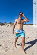twilight Beach photo on boardshorts 
